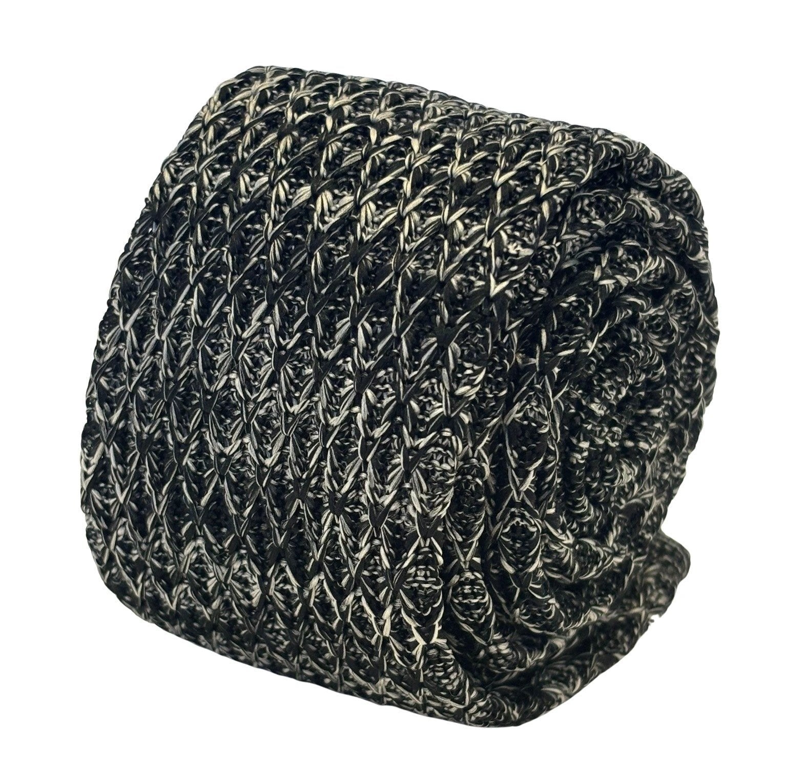 Black and White Speckled Knitted Tie by Frederick Thomas by Frederick Thomas Handmade Mens Ties