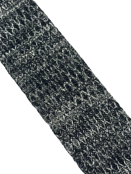Black and White Speckled Knitted Tie by Frederick Thomas by Frederick Thomas Handmade Mens Ties
