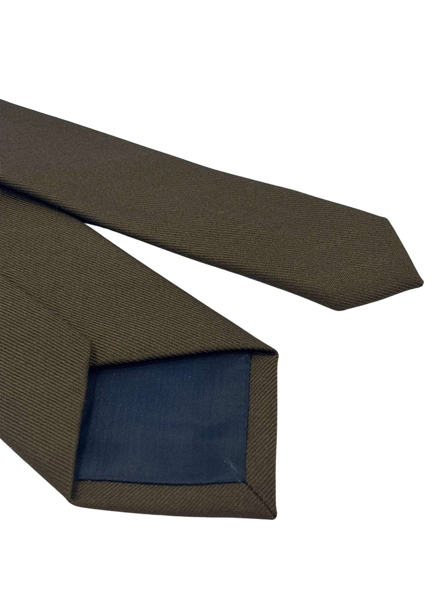 Chocolate Dark Brown Plain Tie - Handmade by Frederick Thomas for the Luxury Professional by Frederick Thomas Handmade Mens Ties