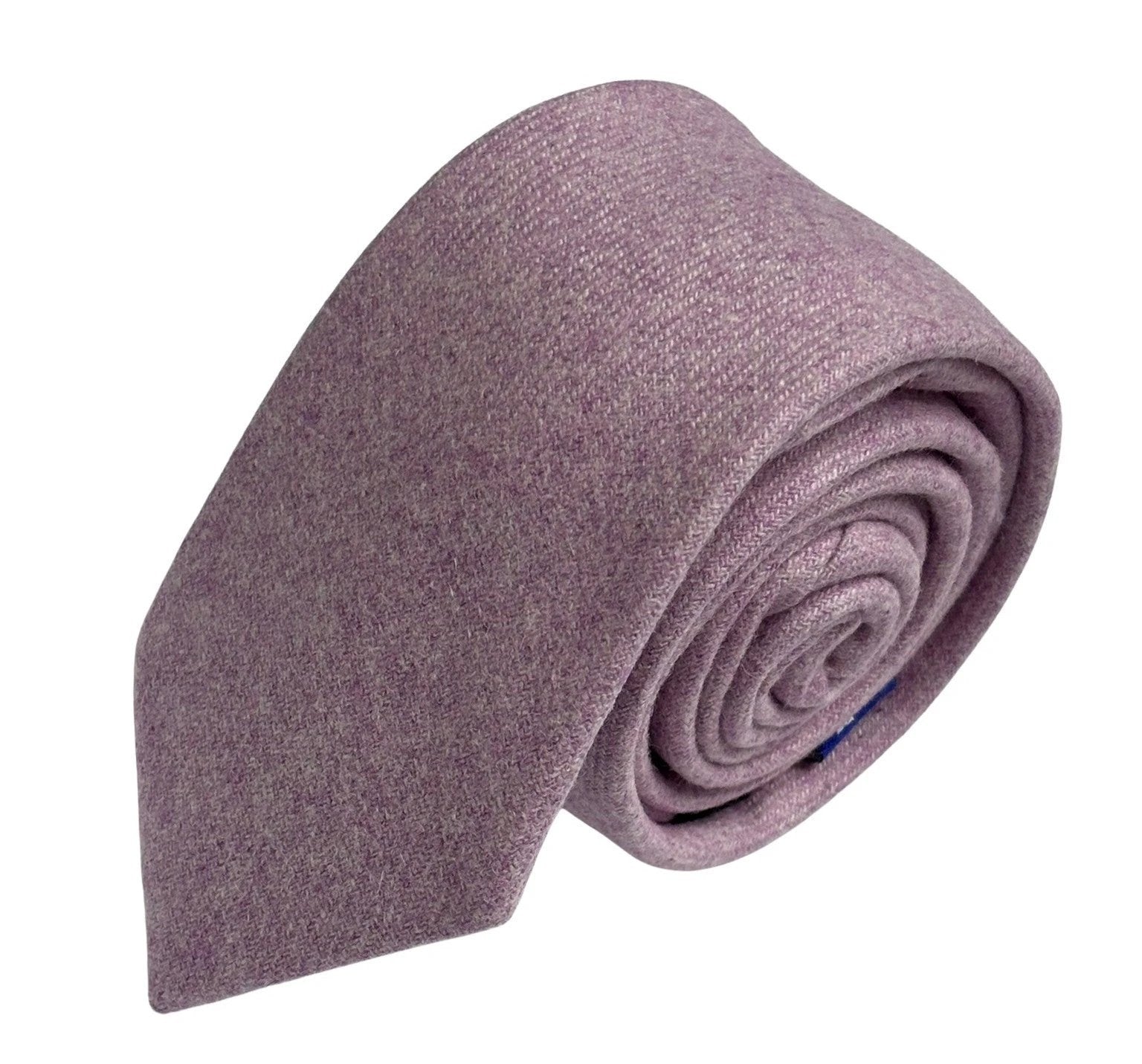 Light Purple Lavender Plain Wool Tie by Frederick Thomas Handmade Mens Ties