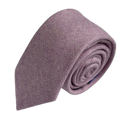 Light Purple Lavender Plain Wool Tie by Frederick Thomas Handmade Mens Ties