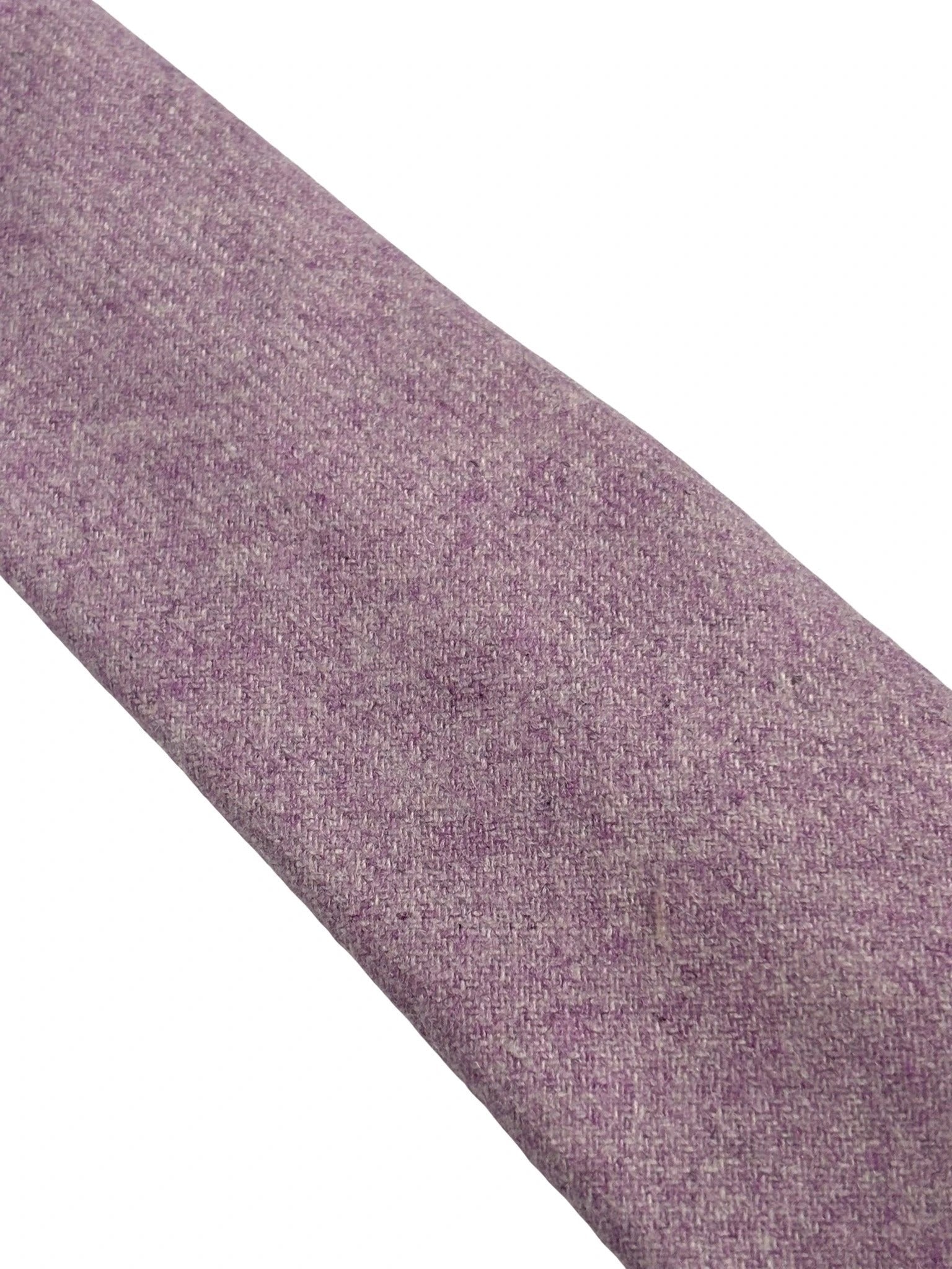 Light Purple Lavender Plain Wool Tie by Frederick Thomas Handmade Mens Ties