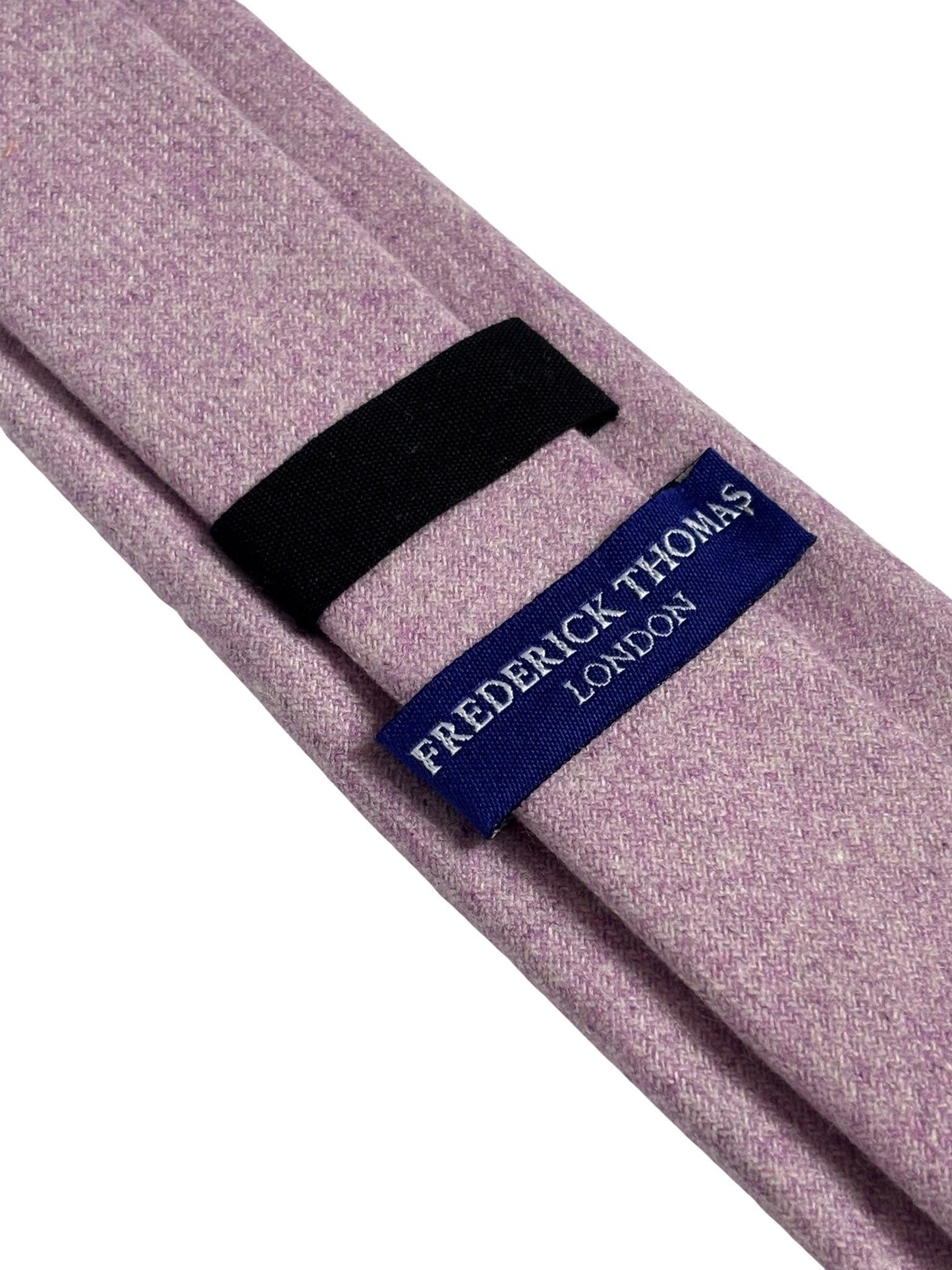 Light Purple Lavender Plain Wool Tie by Frederick Thomas Handmade Mens Ties