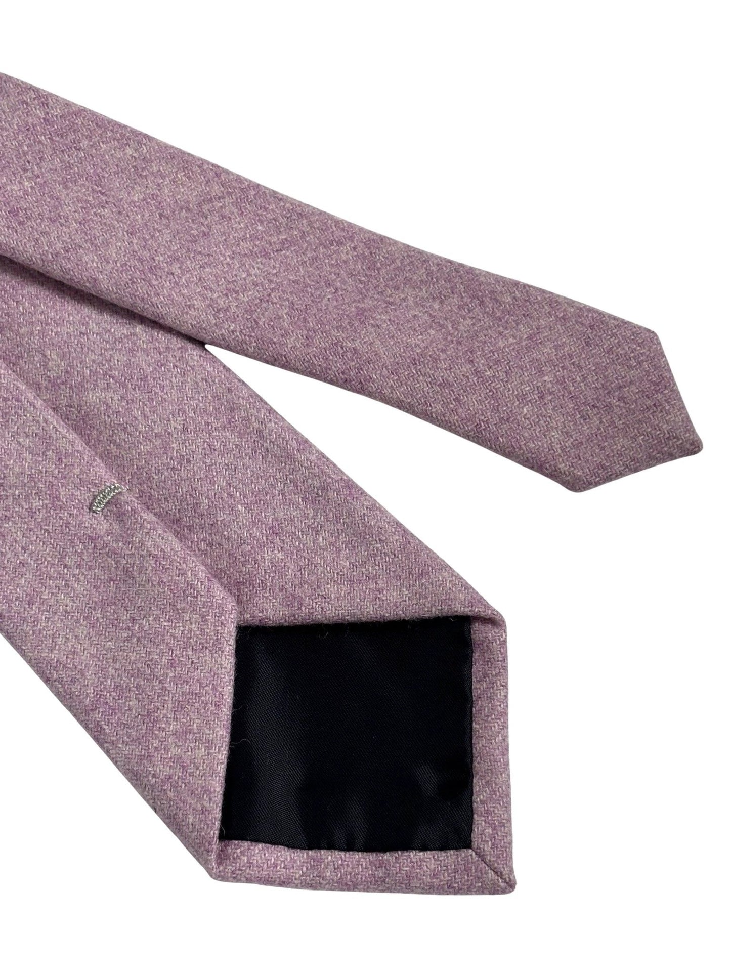 Light Purple Lavender Plain Wool Tie by Frederick Thomas Handmade Mens Ties