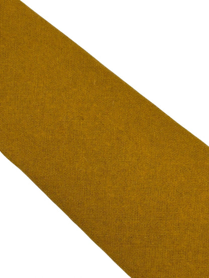 Frederick Thomas Handmade 100 Percent Wool Tie In Mustard With Floral Pattern - Timeless Craftsmanship by Frederick Thomas Handmade Mens Ties