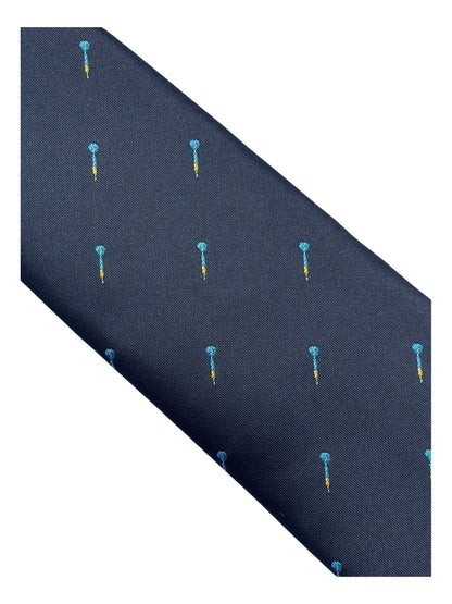 Frederick Thomas Handmade Navy Tie With Dart Pattern for Men by Frederick Thomas Handmade Mens Ties