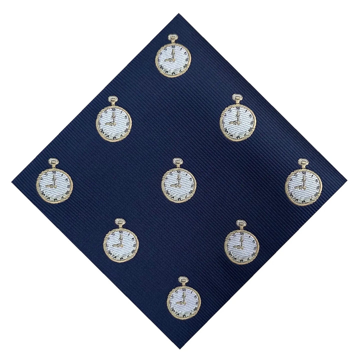 Clock Pocket Square by OFL Ties