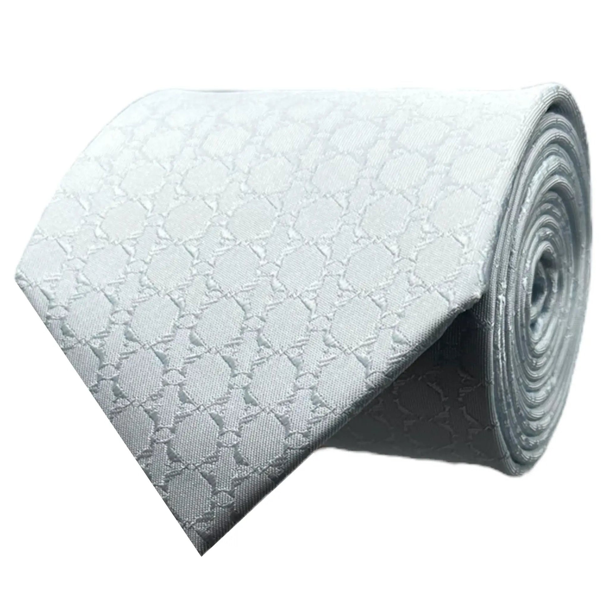 Light Blue Textured Tie by OFL Ties
