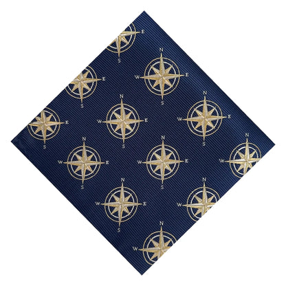 Compass Pocket Square by OFL Ties