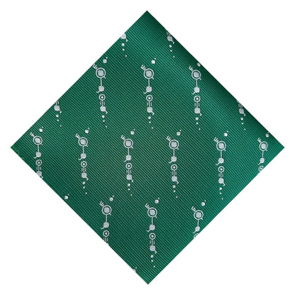 Crop Circle Alien Pocket Square by OFL Ties