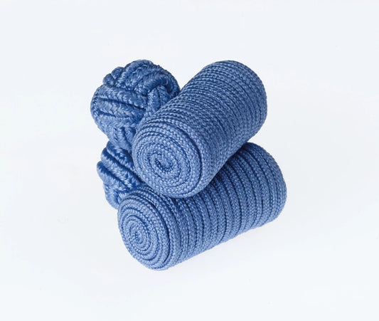 Elegant Blue Barrel Cufflinks B03 by Ringhart Shirting Fabrics by Ringhart Shirting Fabrics