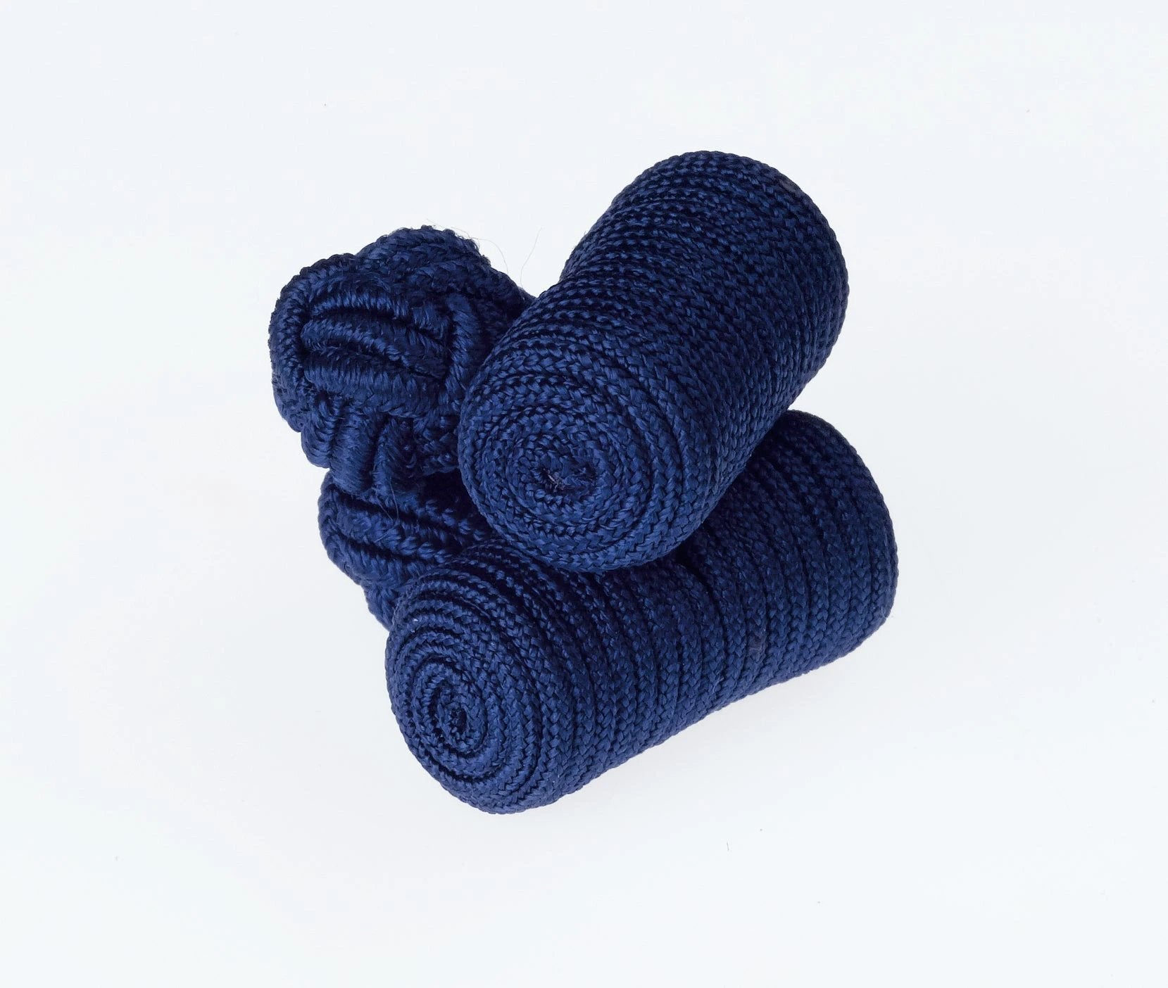 Sapphire Barrels Cufflinks Navy Blue Formal Accessories For Men by Ringhart Shirting Fabrics