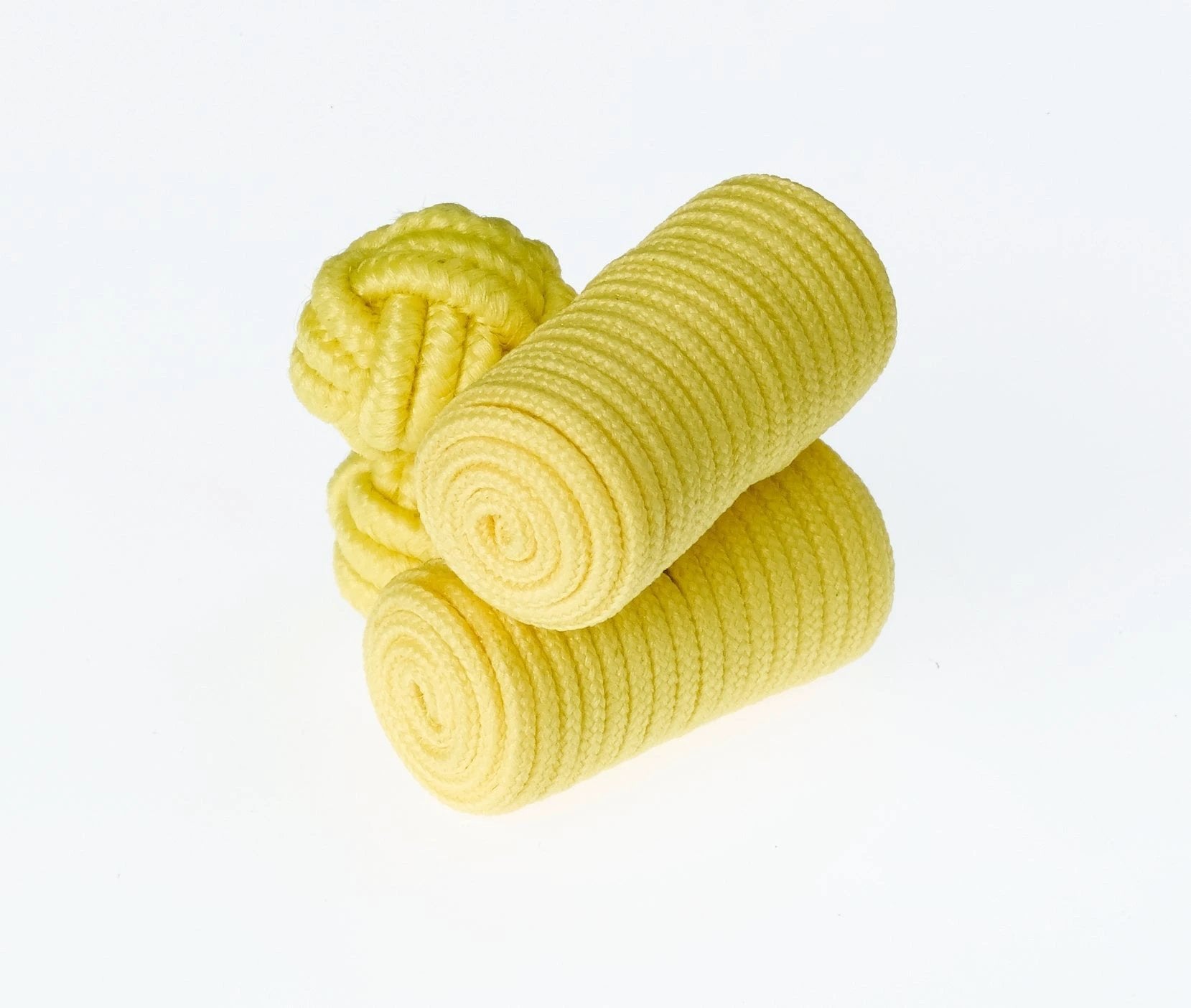 Yellow Barrel Cufflinks From Ringhart Shirting Fabrics by Ringhart Shirting Fabrics