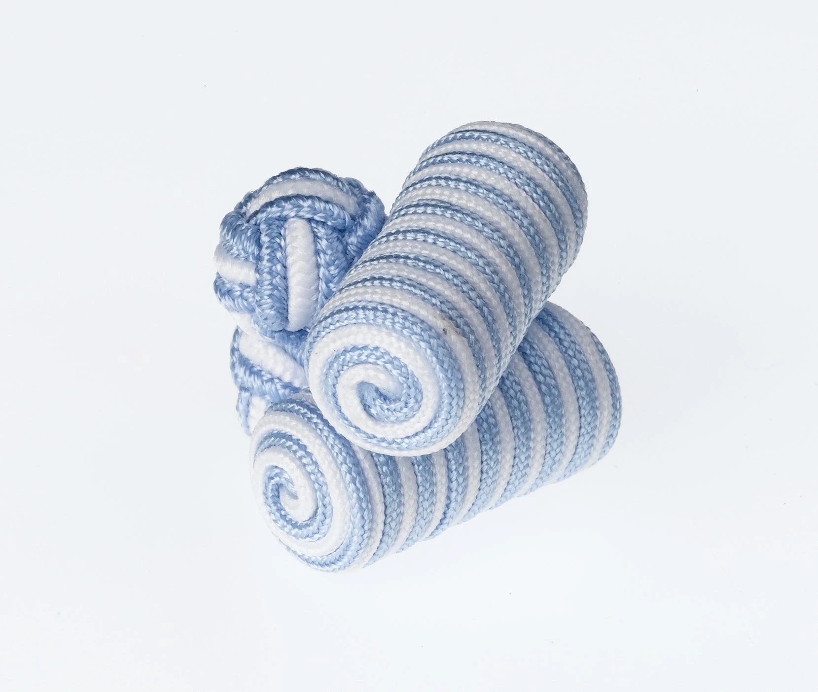 B35 Sky White Barrels Cufflinks Ringhart Shirting Fabrics by Ringhart Shirting Fabrics