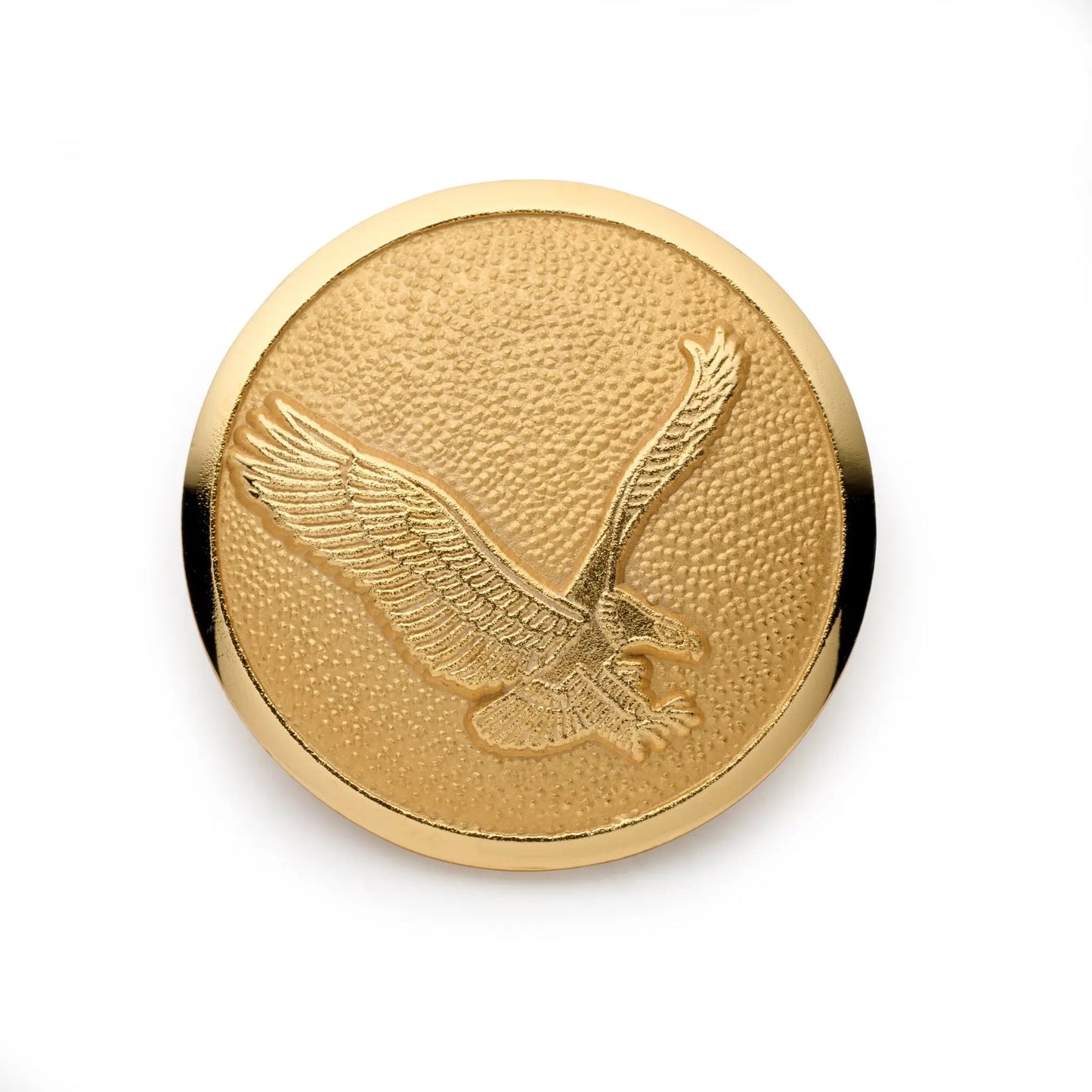 American Eagle Blazer Button In Gold by Benson & Clegg