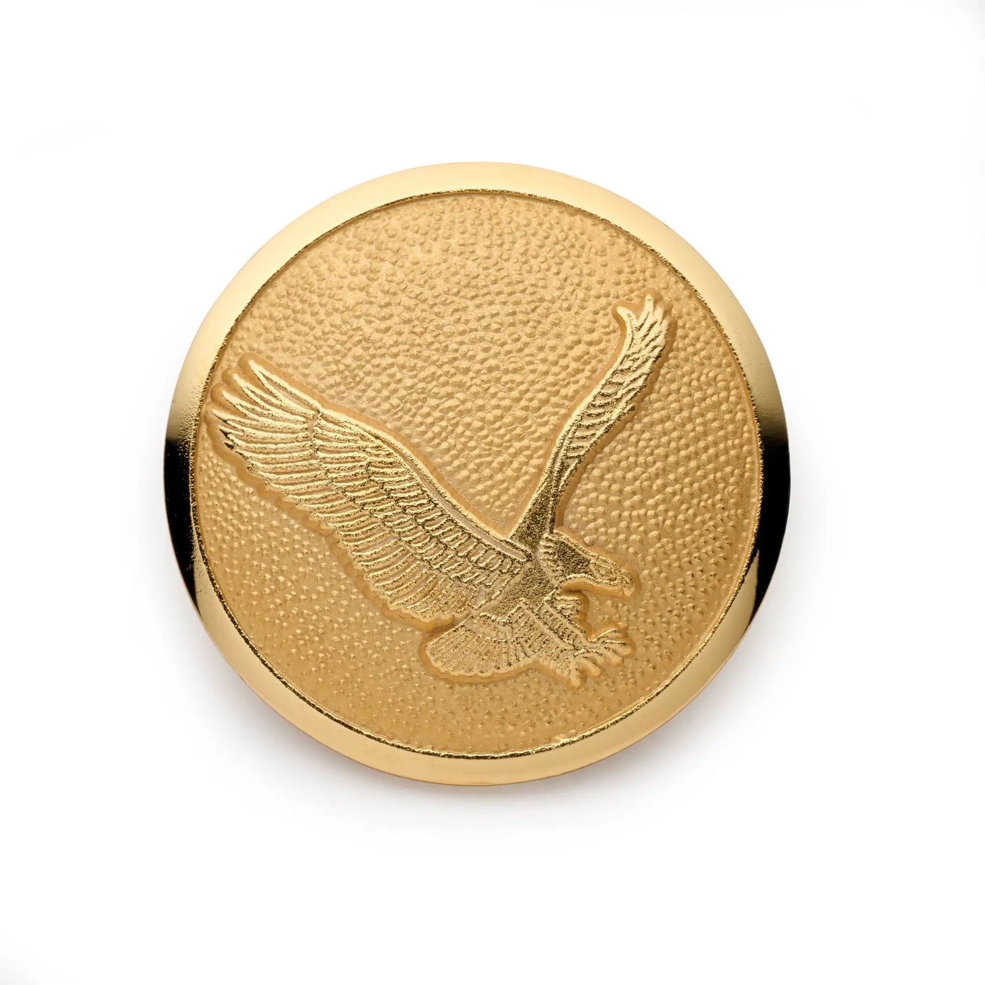 American Eagle Blazer Button In Gold by Benson & Clegg