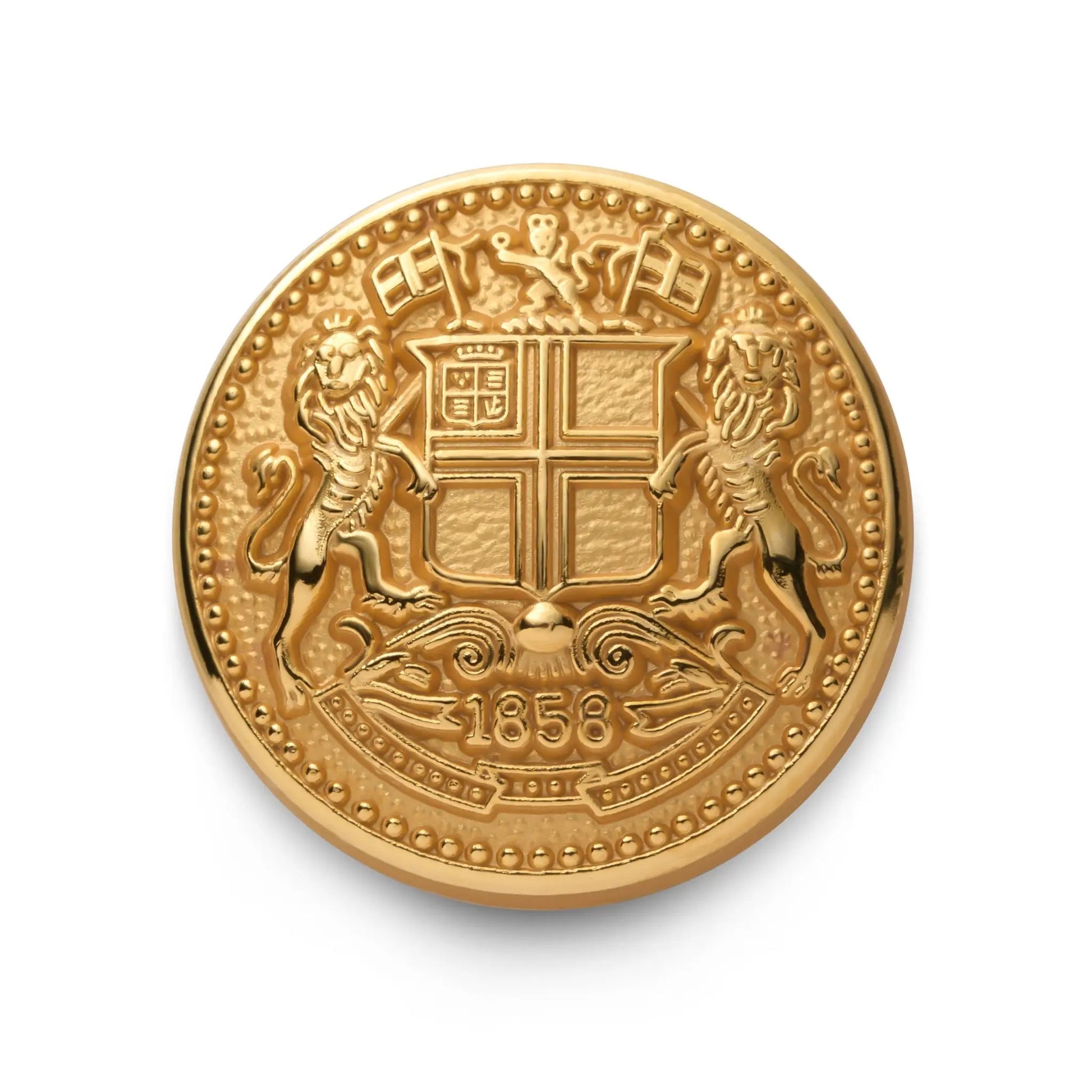 East India Company Blazer Button Set In Gold by Benson & Clegg