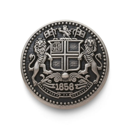 East India Company Blazer Button In Antique Silver by Benson & Clegg