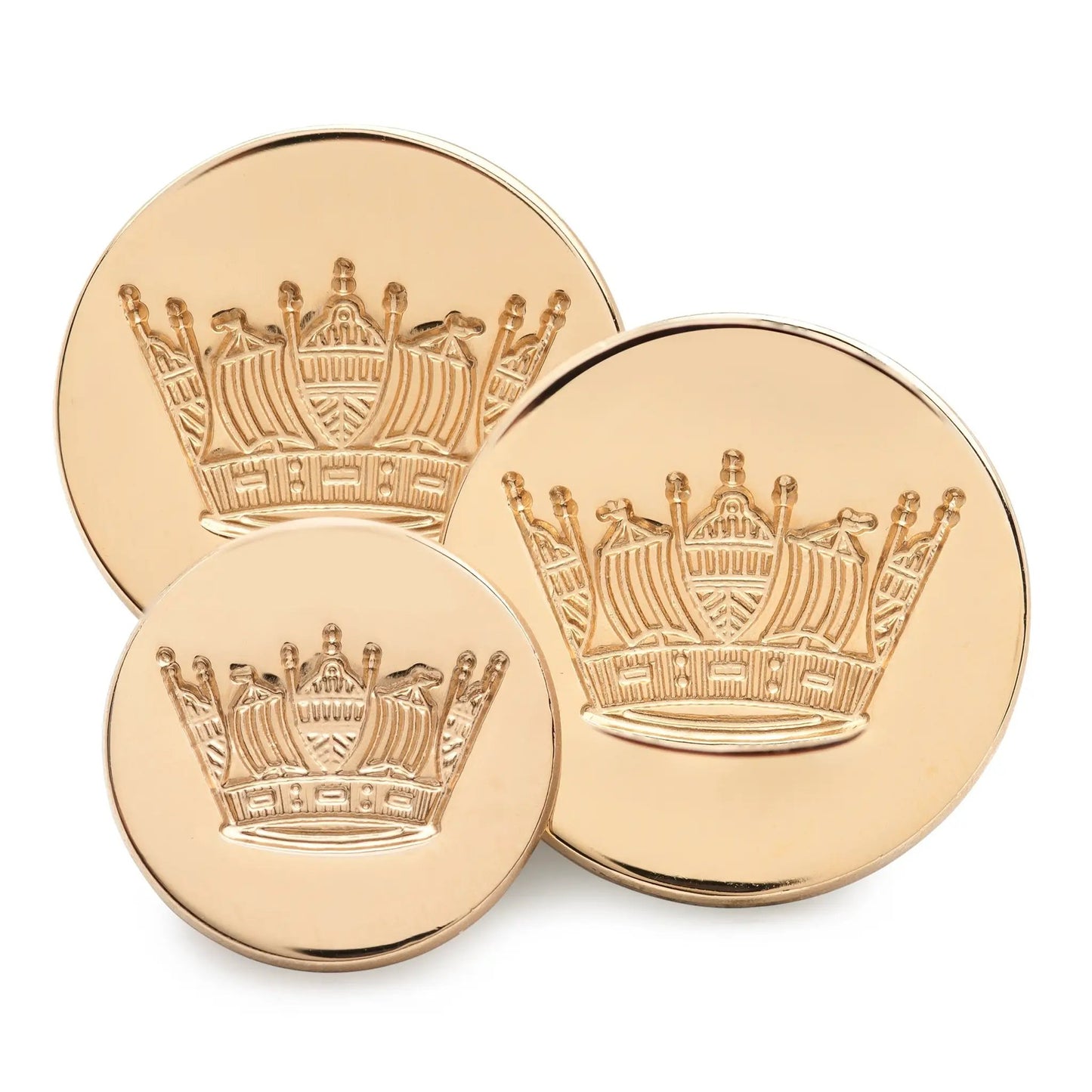Naval Coronet Blazer Button In Gold by Benson & Clegg
