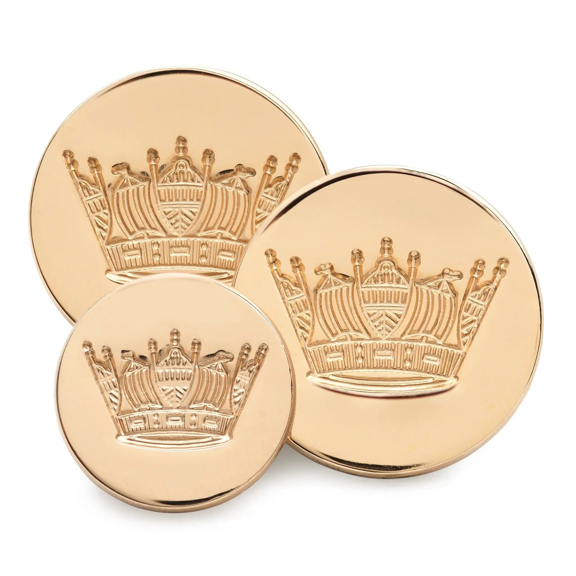 Naval Coronet Blazer Button In Gold by Benson & Clegg