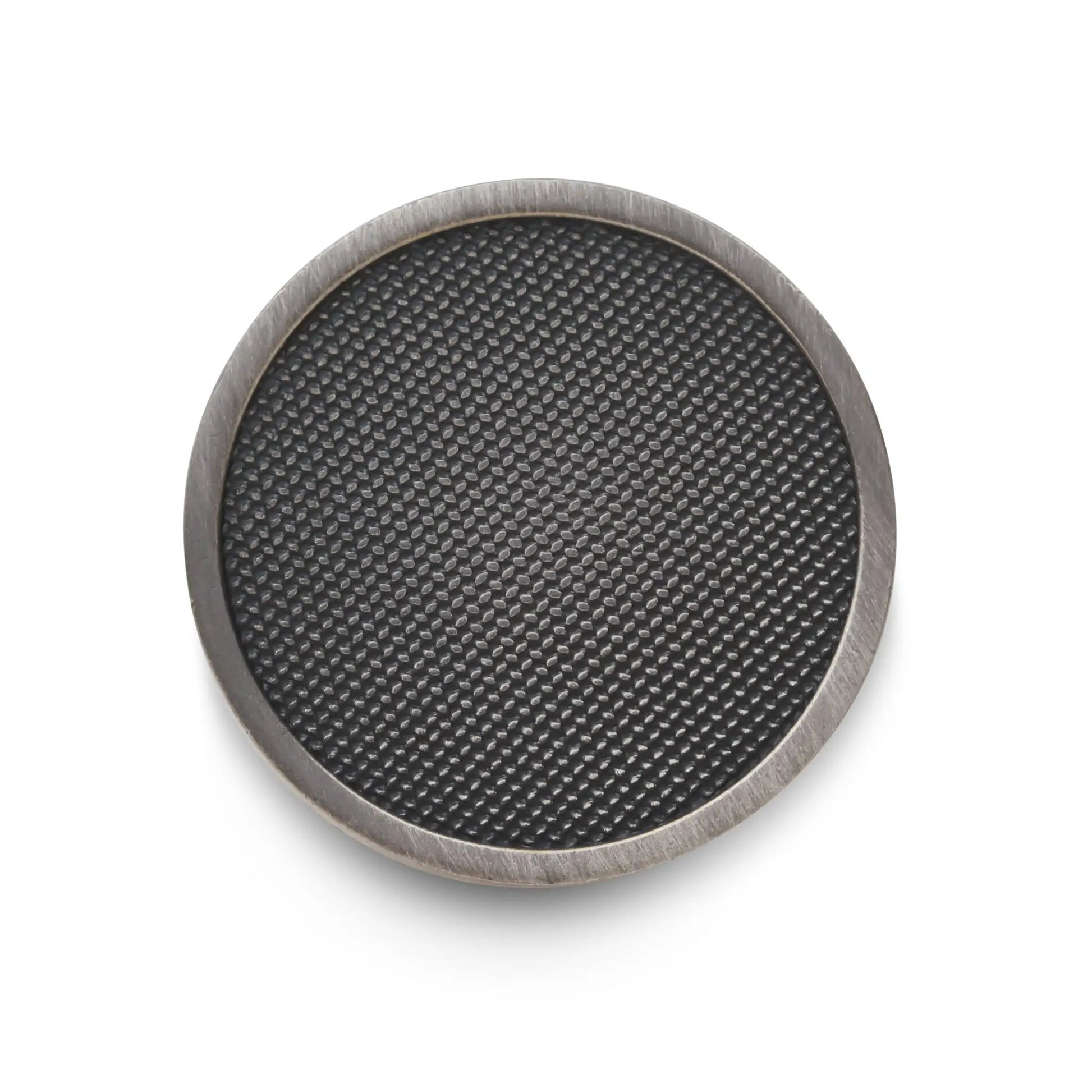 Diamond Weave Blazer Button In Antique Silver by Benson & Clegg