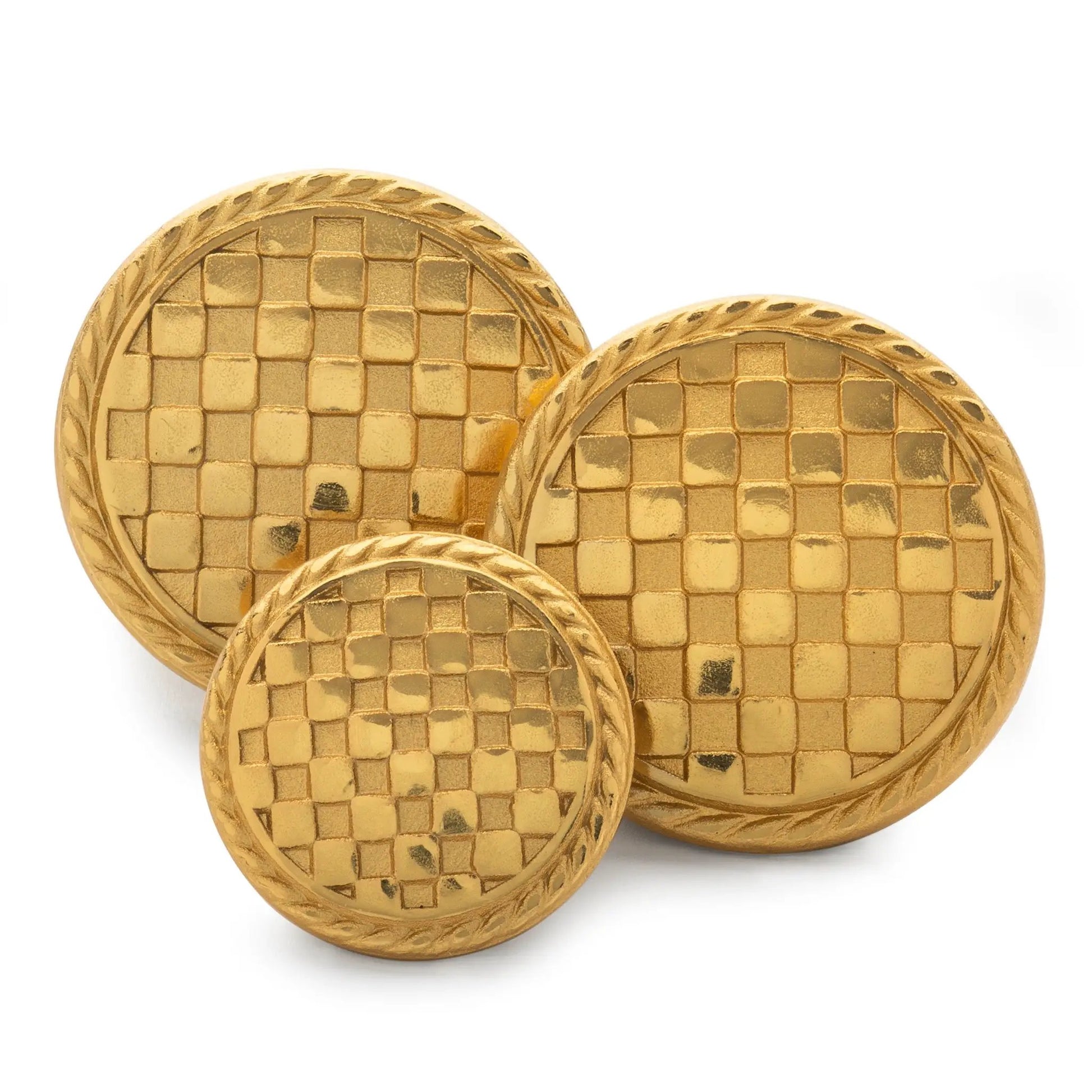 Checkerboard Blazer Button by Benson & Clegg