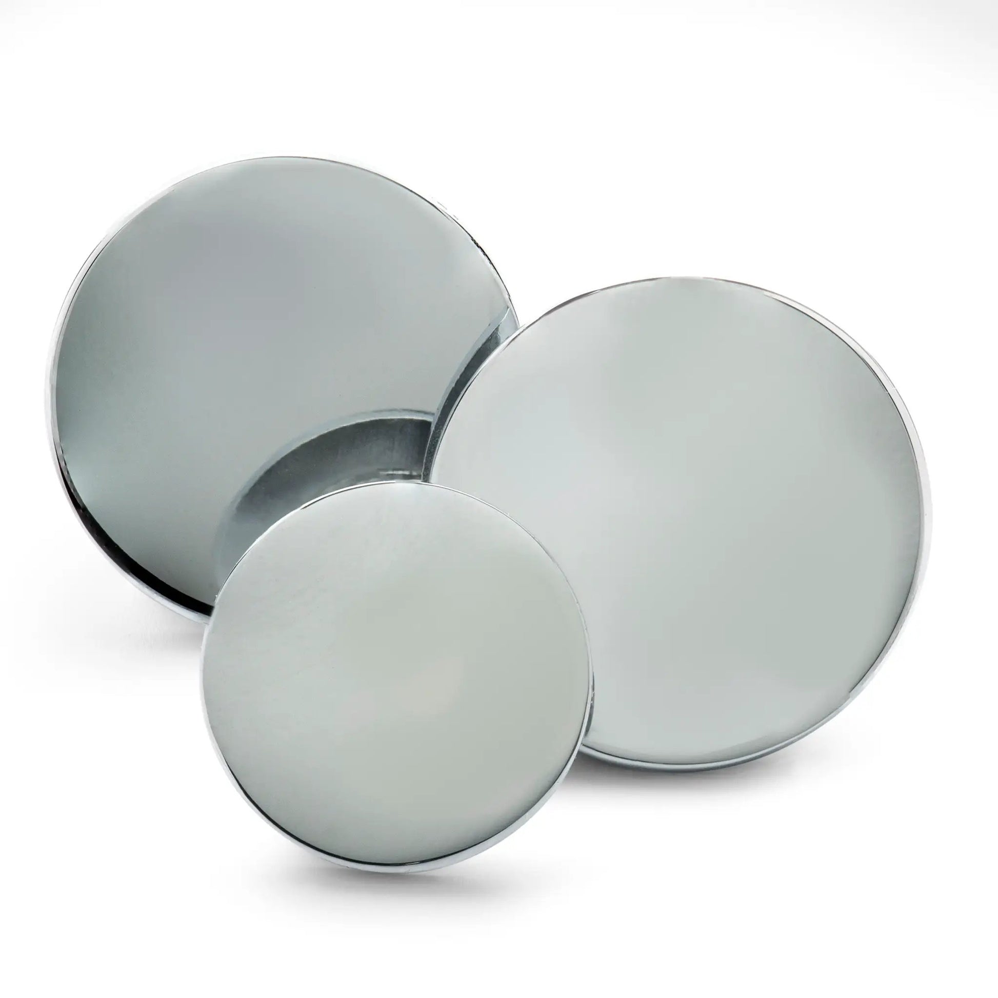 Polished Silver Blazer Button Set by Benson & Clegg