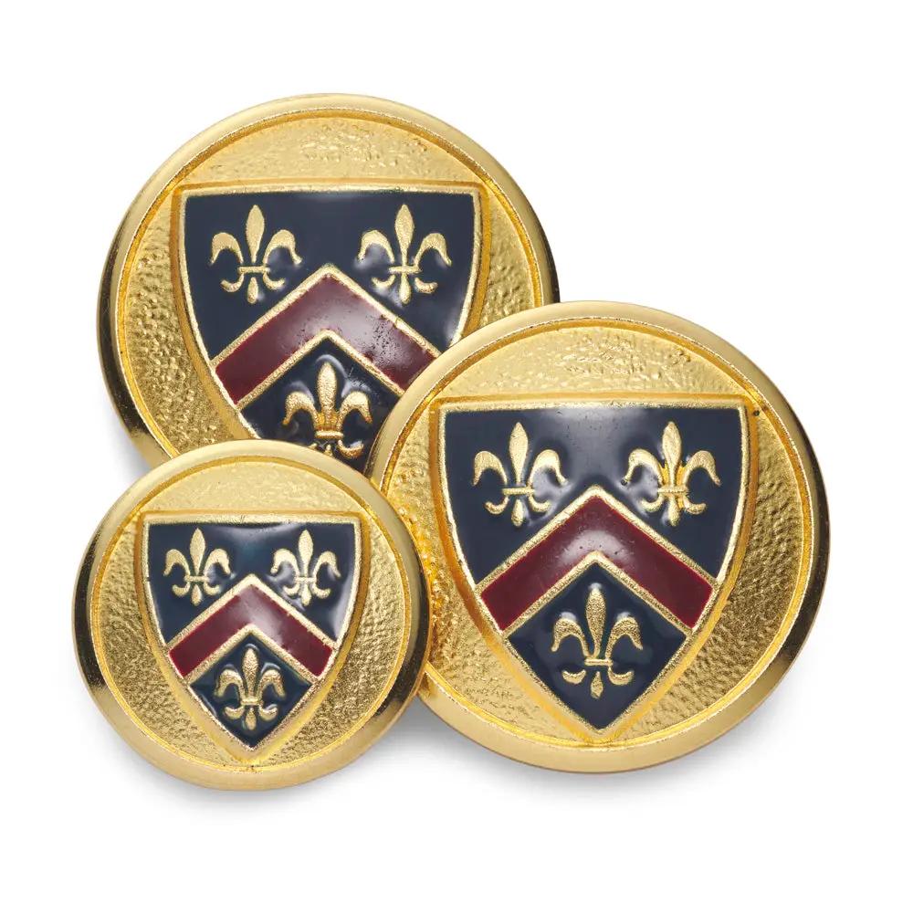 Fleur De Lys Enamelled Blazer Button by Benson & Clegg