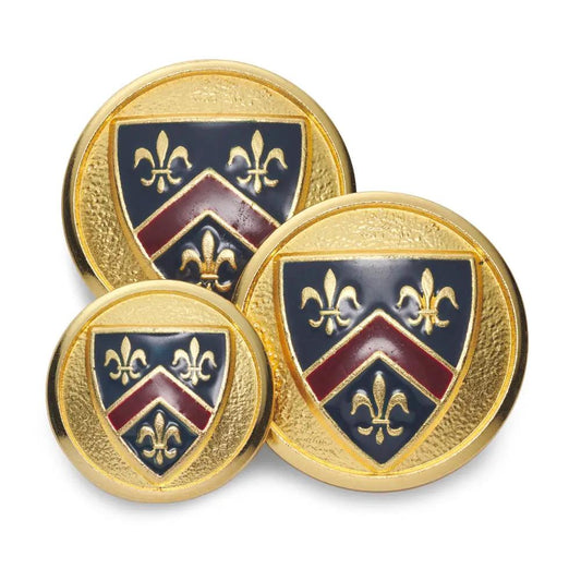 Fleur De Lys Enamelled Blazer Button by Benson & Clegg
