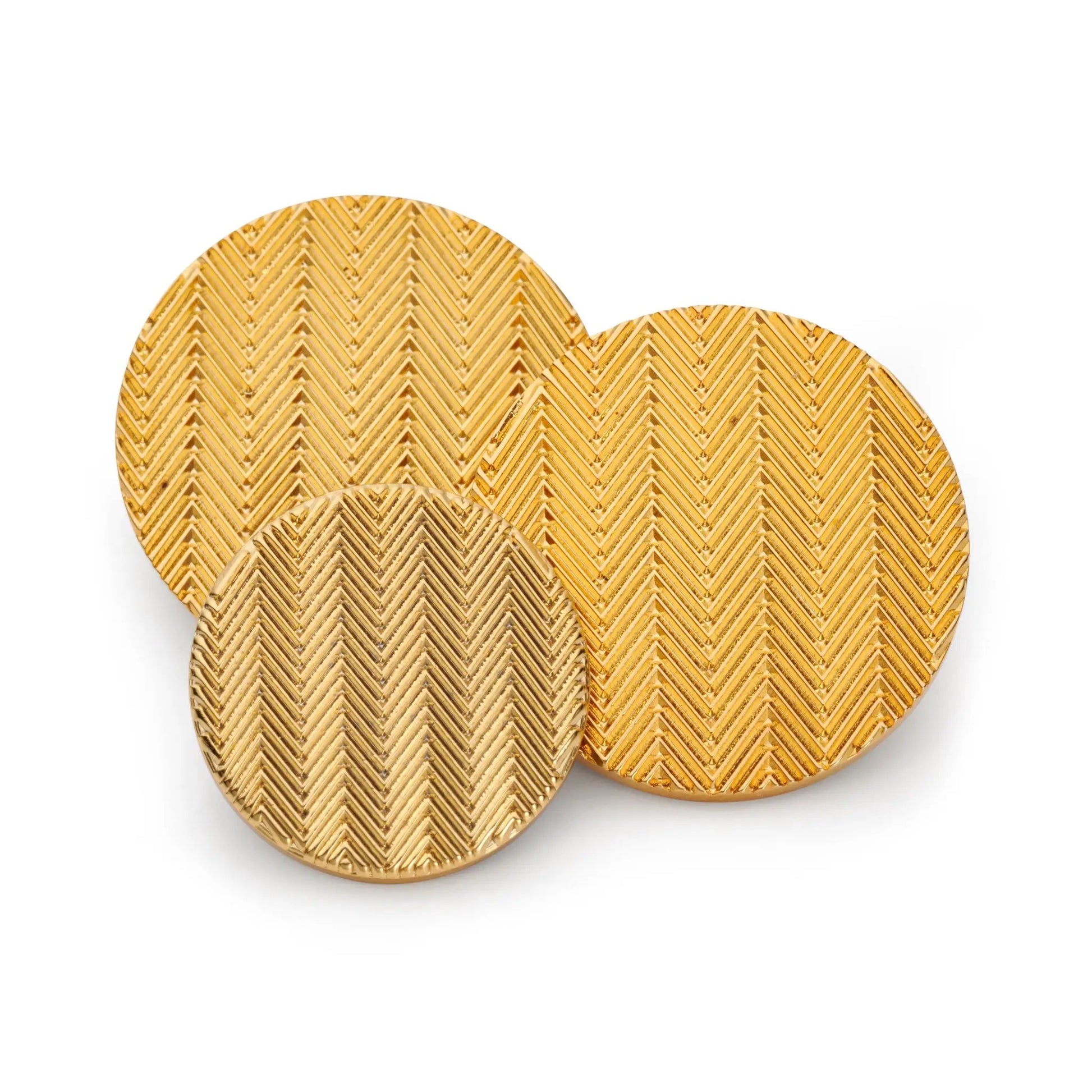 Herringbone Blazer Button by Benson & Clegg