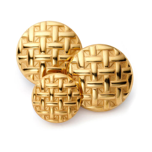 Tartan Weave Blazer Button by Benson & Clegg