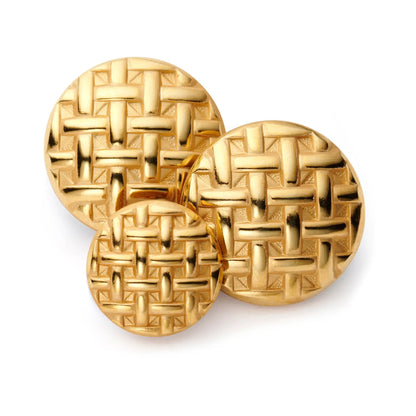 Tartan Weave Blazer Button Set by Benson & Clegg