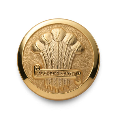 Heraldic Plume Blazer Button by Benson & Clegg