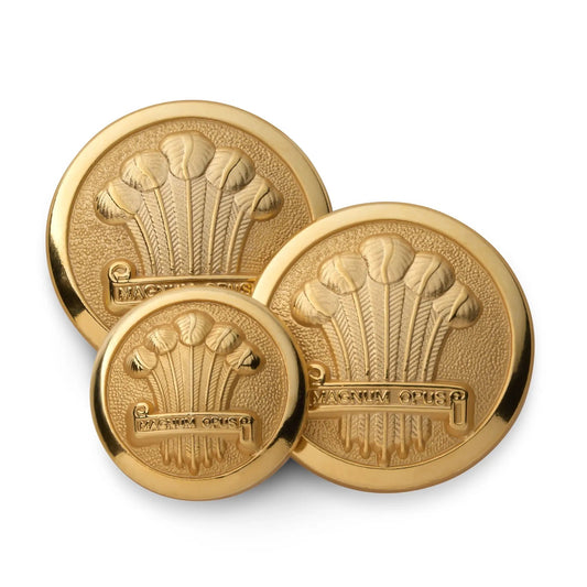 Heraldic Plume Blazer Button by Benson & Clegg