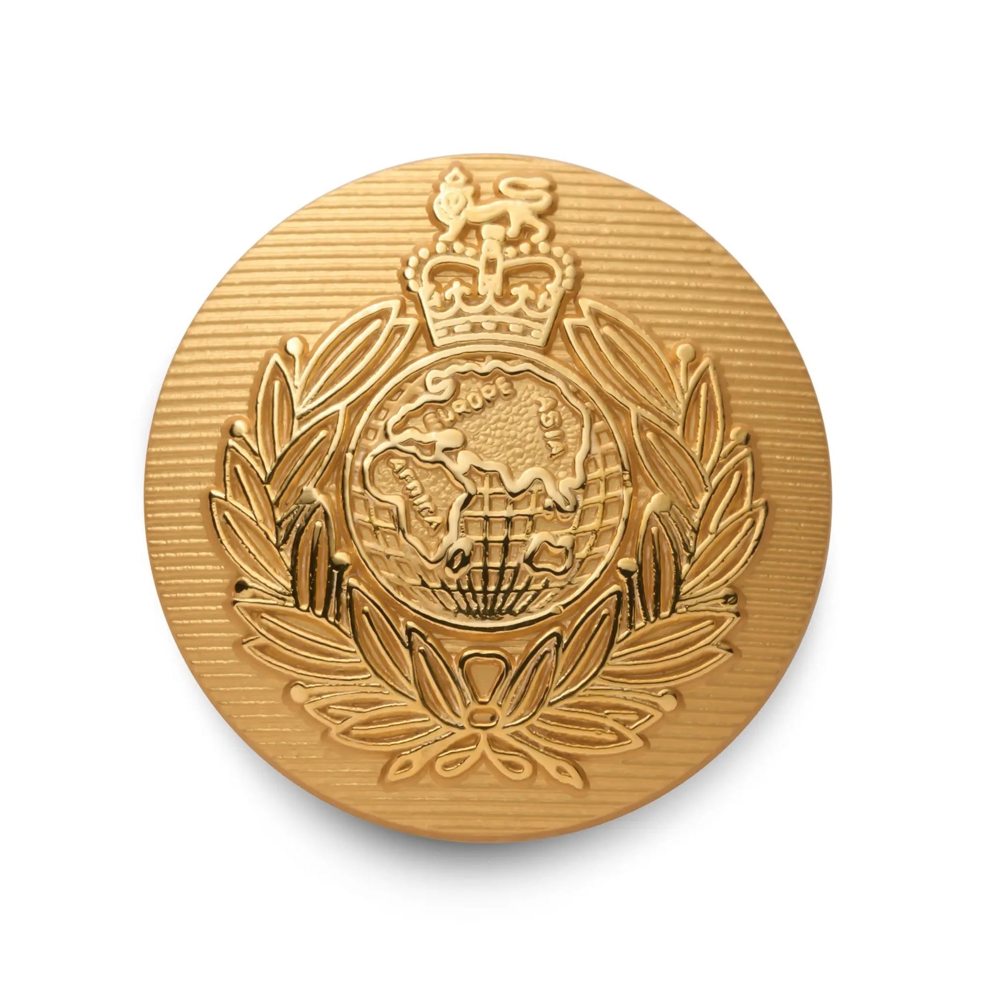 Royal Marines Blazer Button In Gold by Benson & Clegg