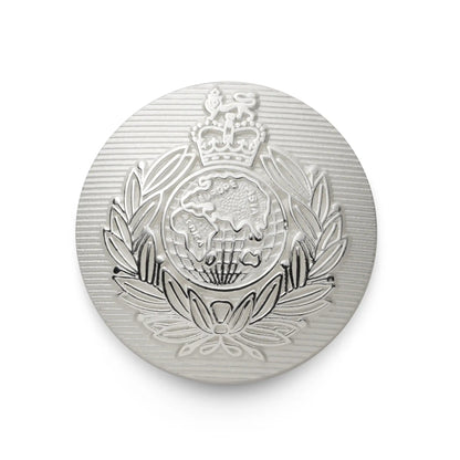 Royal Marines Blazer Button In Silver by Benson & Clegg