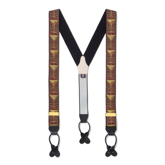Ruby Cocktail Limited Edition Luxury Braces by Benson & Clegg