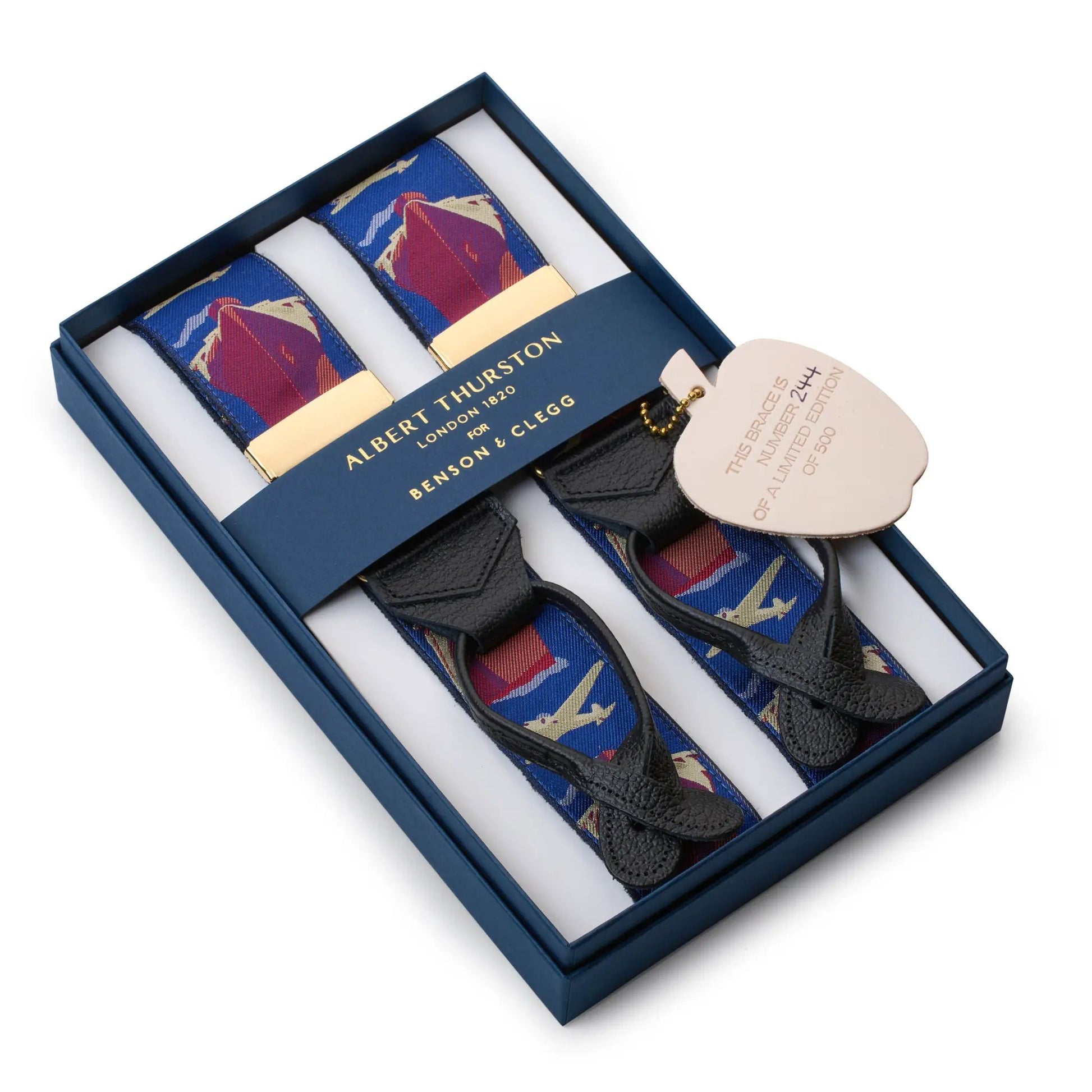 Thirties Travel Limited Edition Luxury Braces by Benson & Clegg