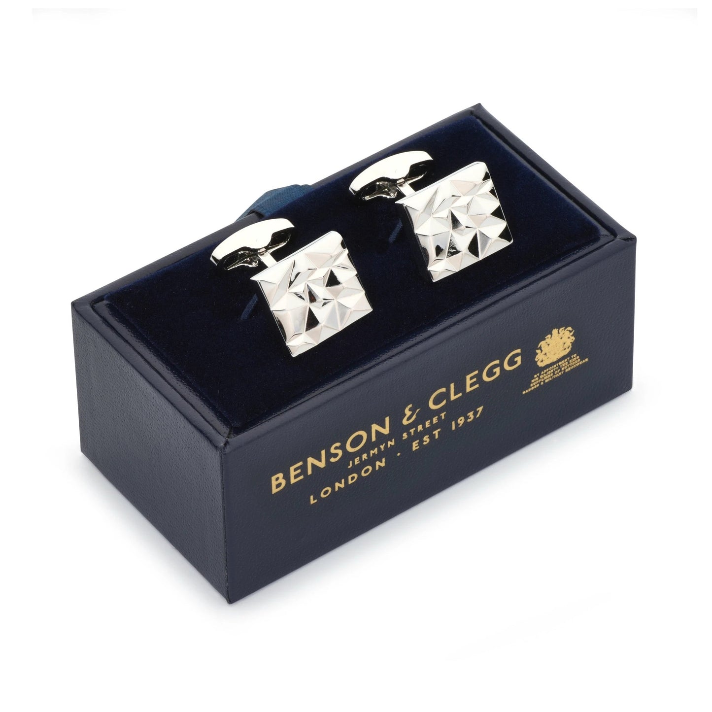 Modernist Cufflinks In Silver by Benson & Clegg