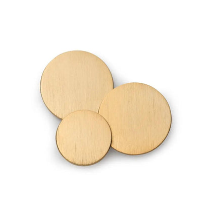 Brushed Gold Blazer Button Set by Benson & Clegg