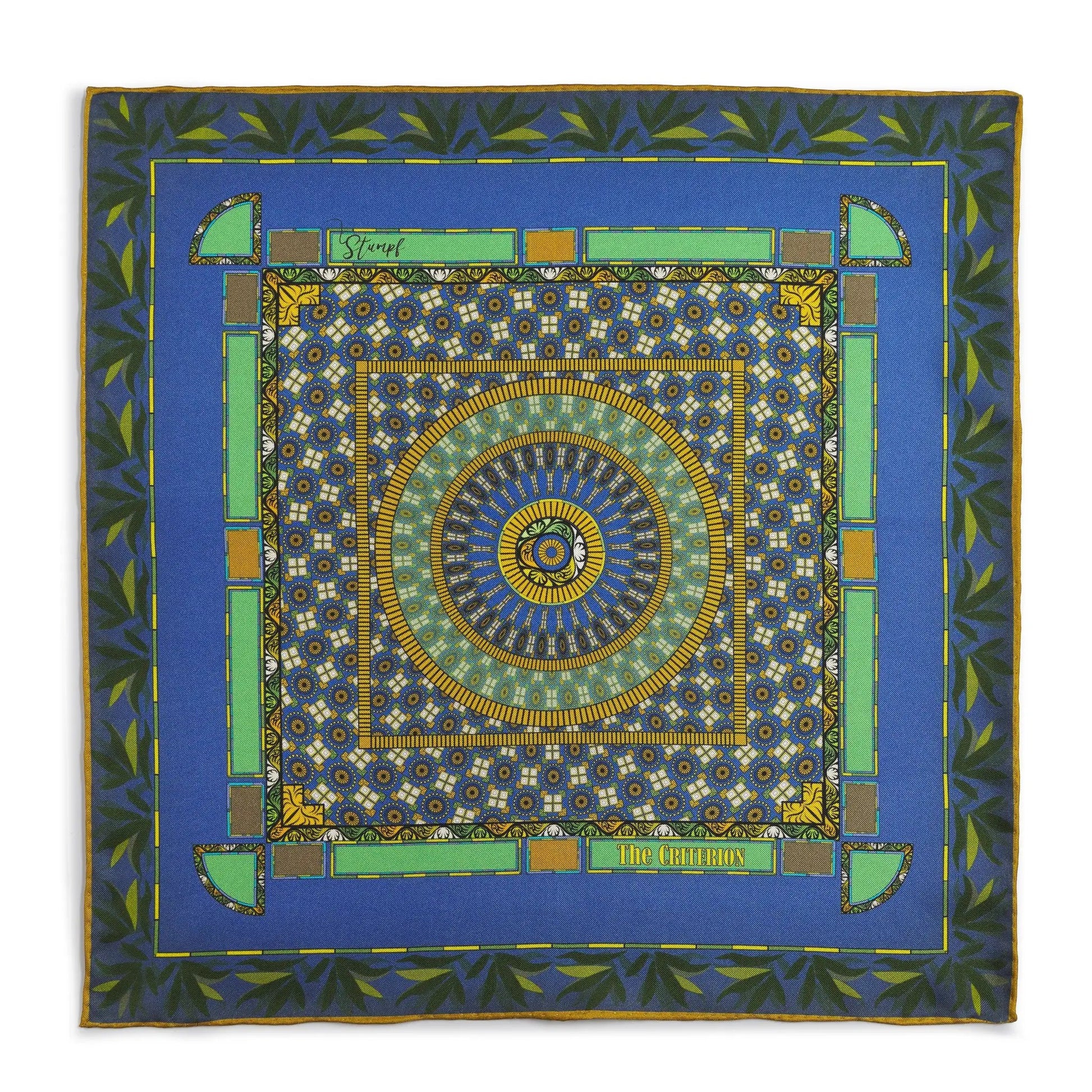 Criterion Bar Geometric Pocket Square by Benson & Clegg