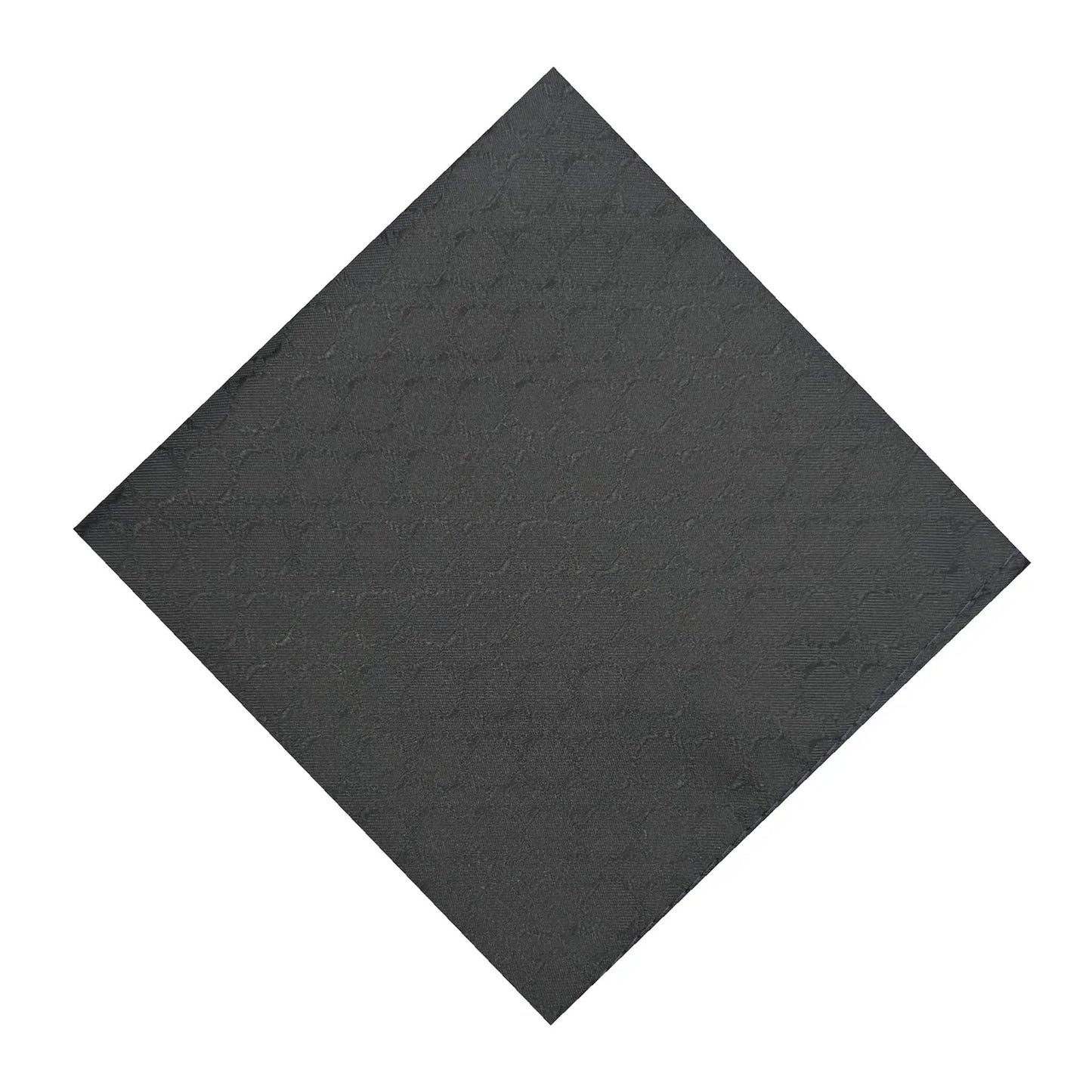 Black Noir Textured Pocket Square by OFL Ties