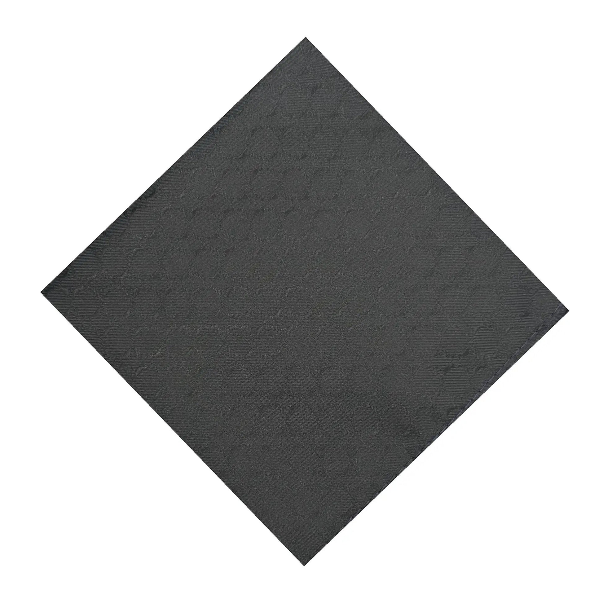 Black Noir Textured Pocket Square by OFL Ties