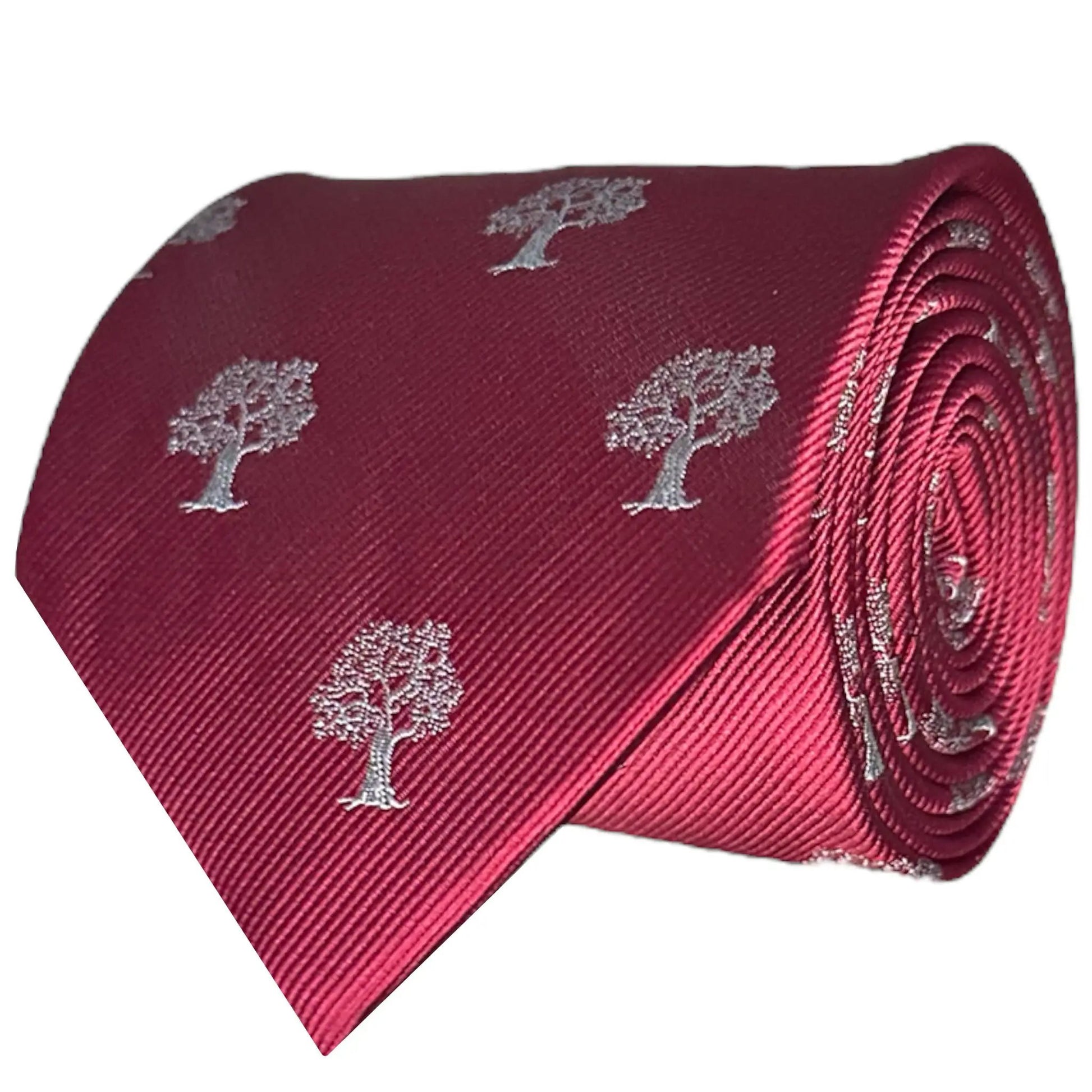 Tree Tie Red & Silver by OFL Ties