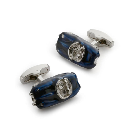 Midnight Racer Cufflinks by Benson & Clegg