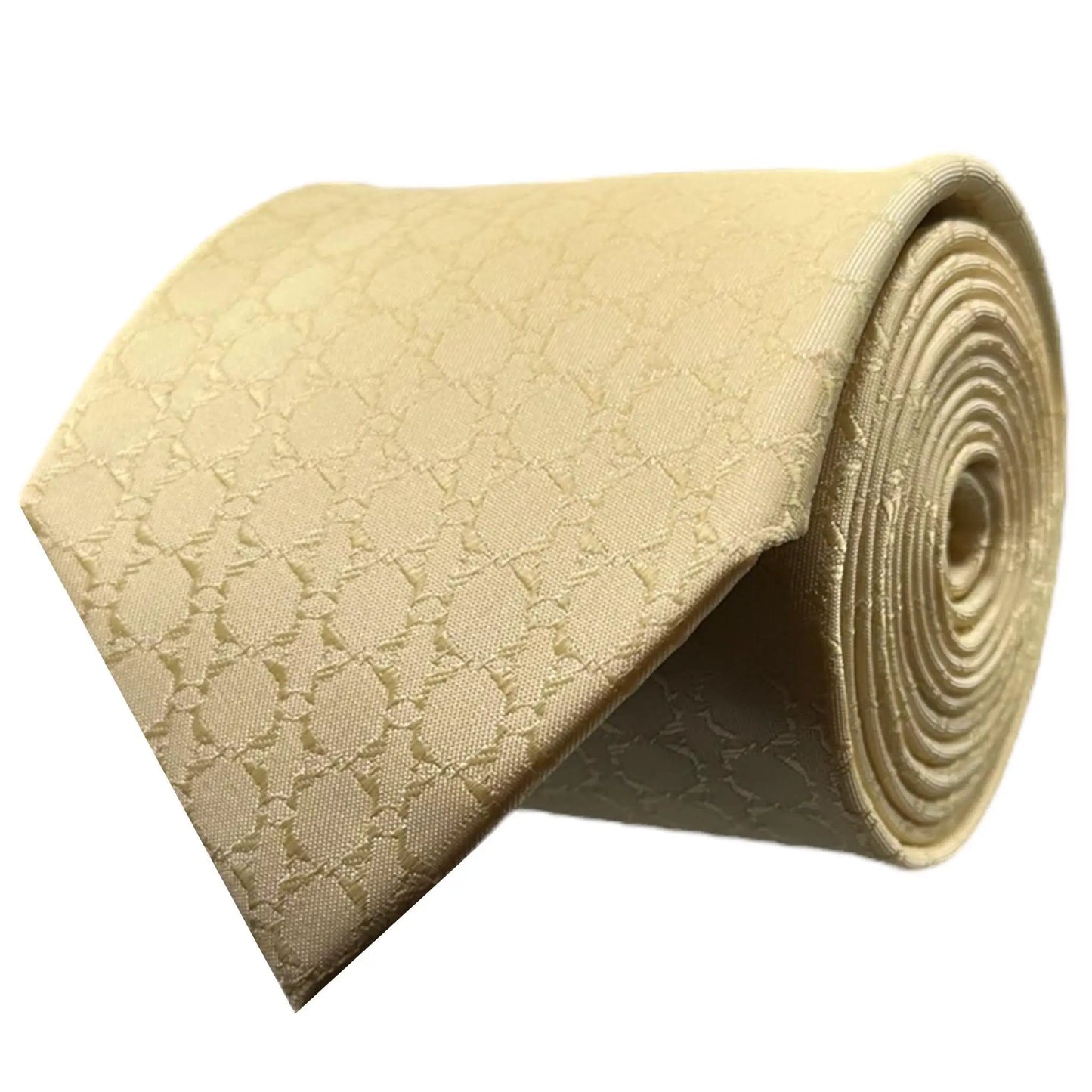 Champagne Textured Tie by OFL Ties