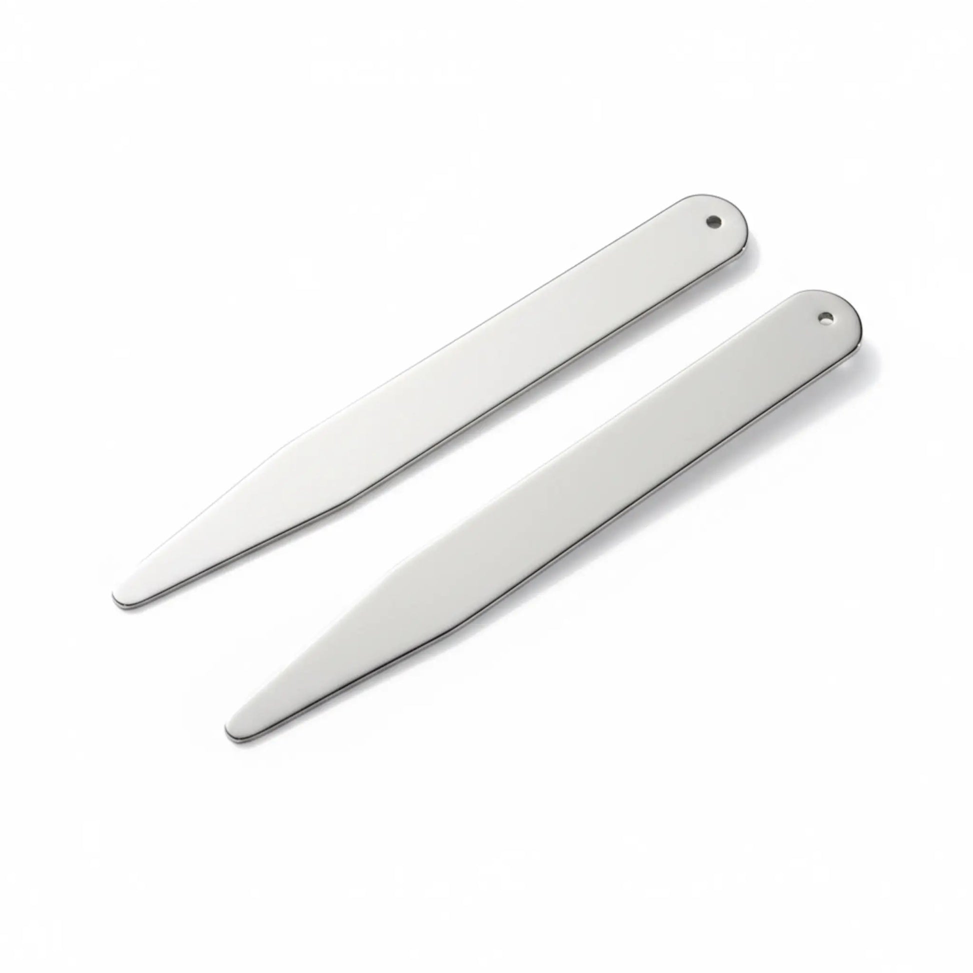 Collar Stiffeners In Silver by Benson & Clegg