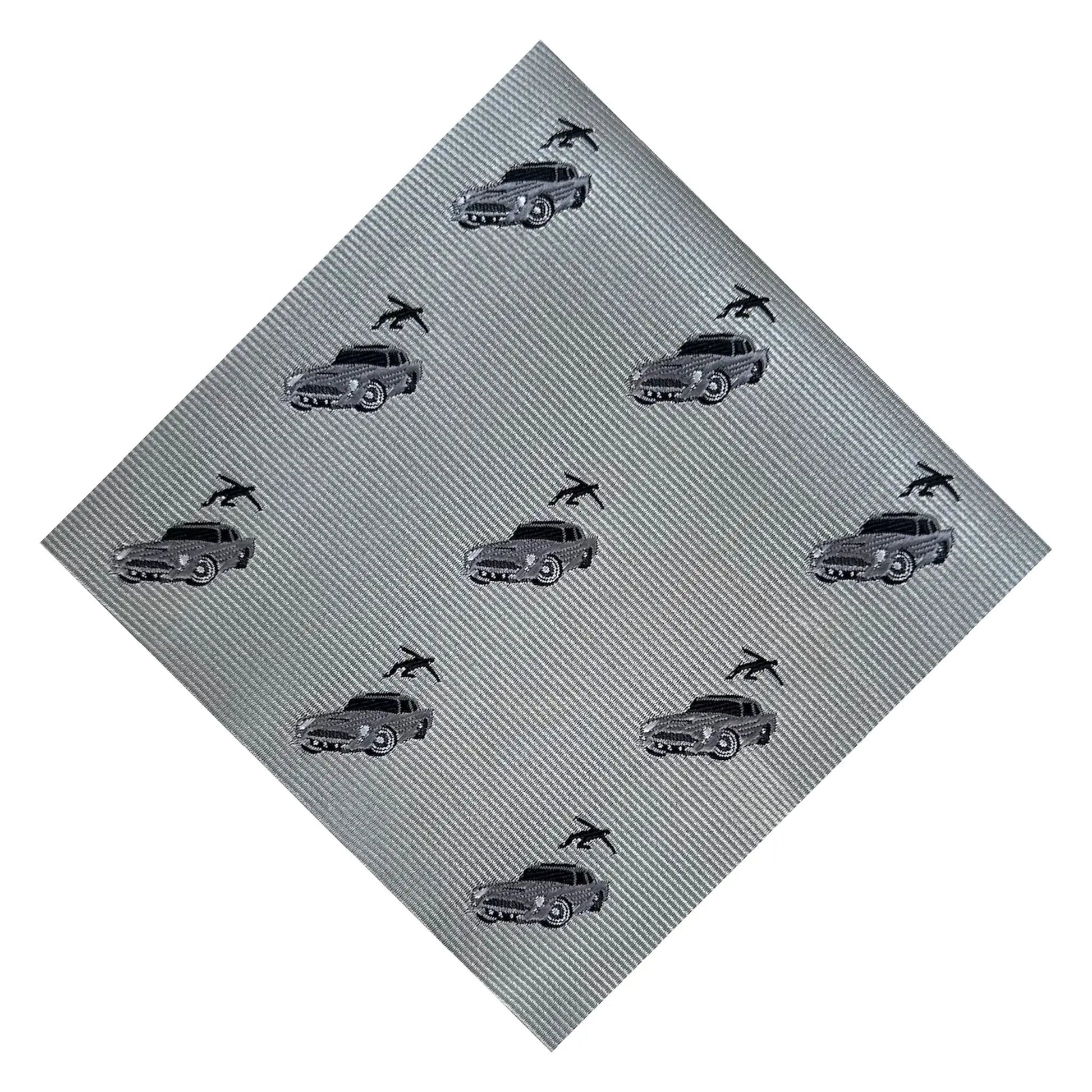 Aston Martin Ejector Seat Pocket Square by OFL Ties