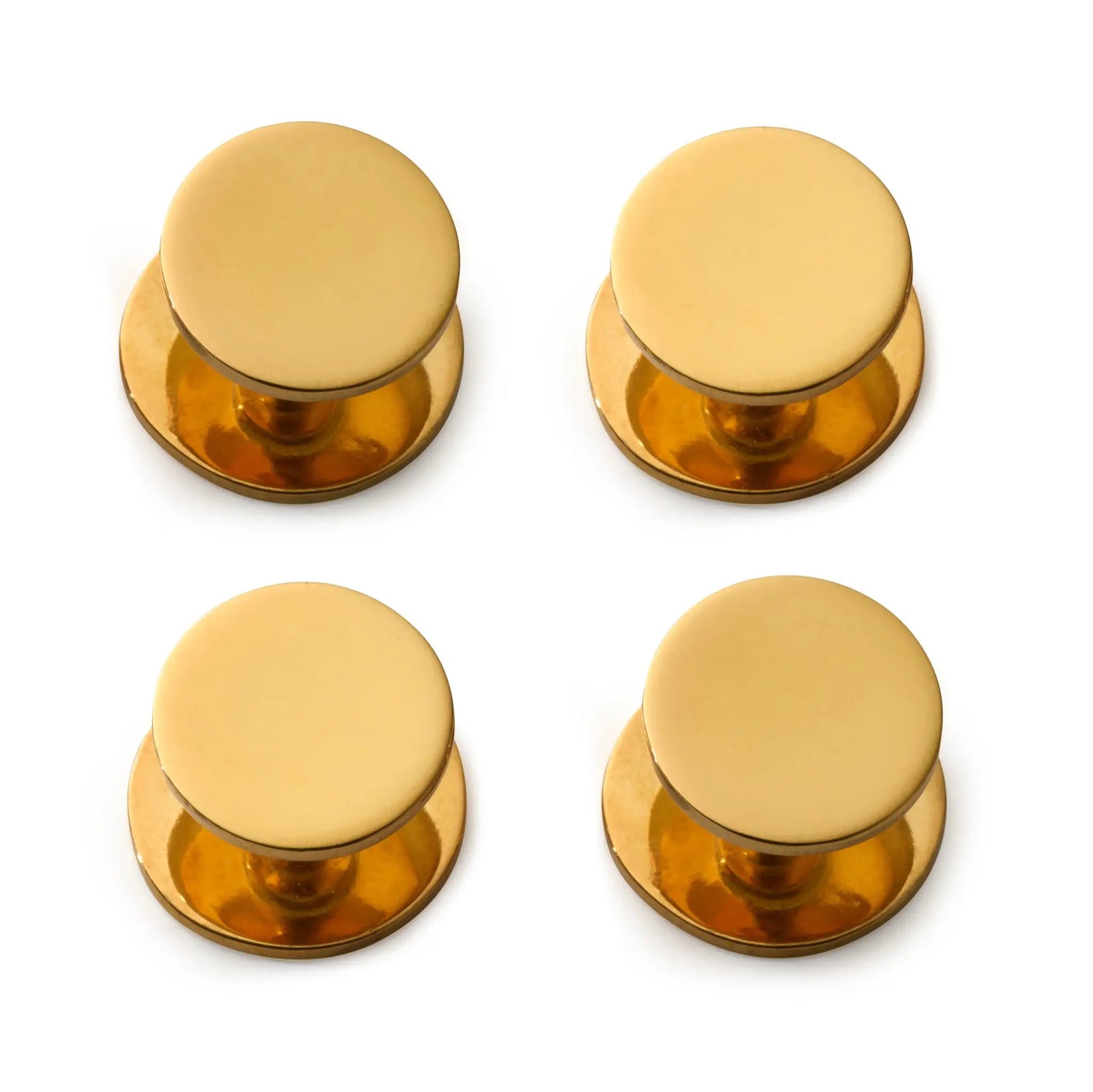 22ct Gold Plated Sterling Silver Dress Studs by Benson & Clegg
