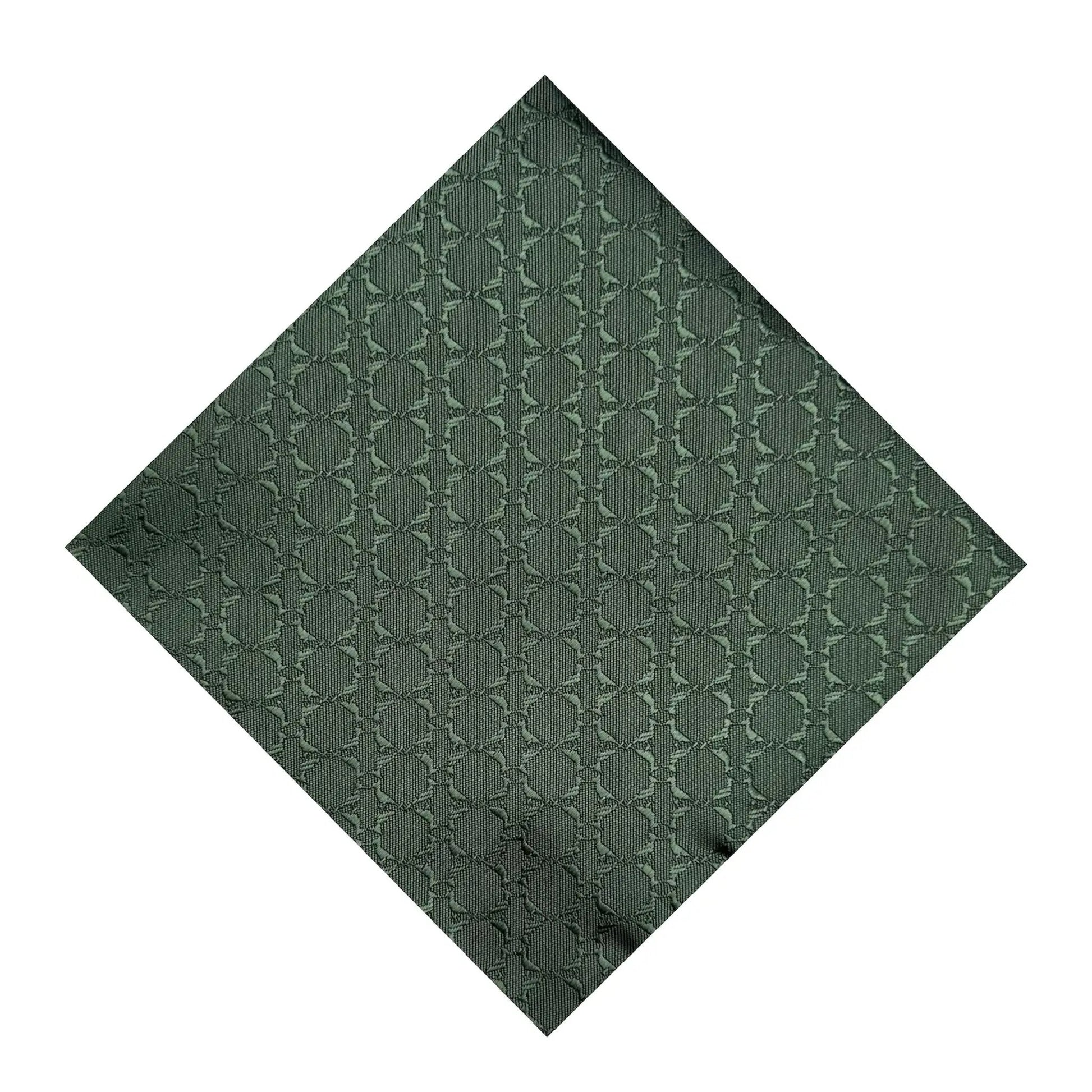 Forest Green Textured Pocket Square by OFL Ties
